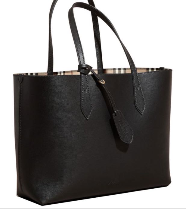 Burberry Reversible Tote Black Sale, SAVE 60% 