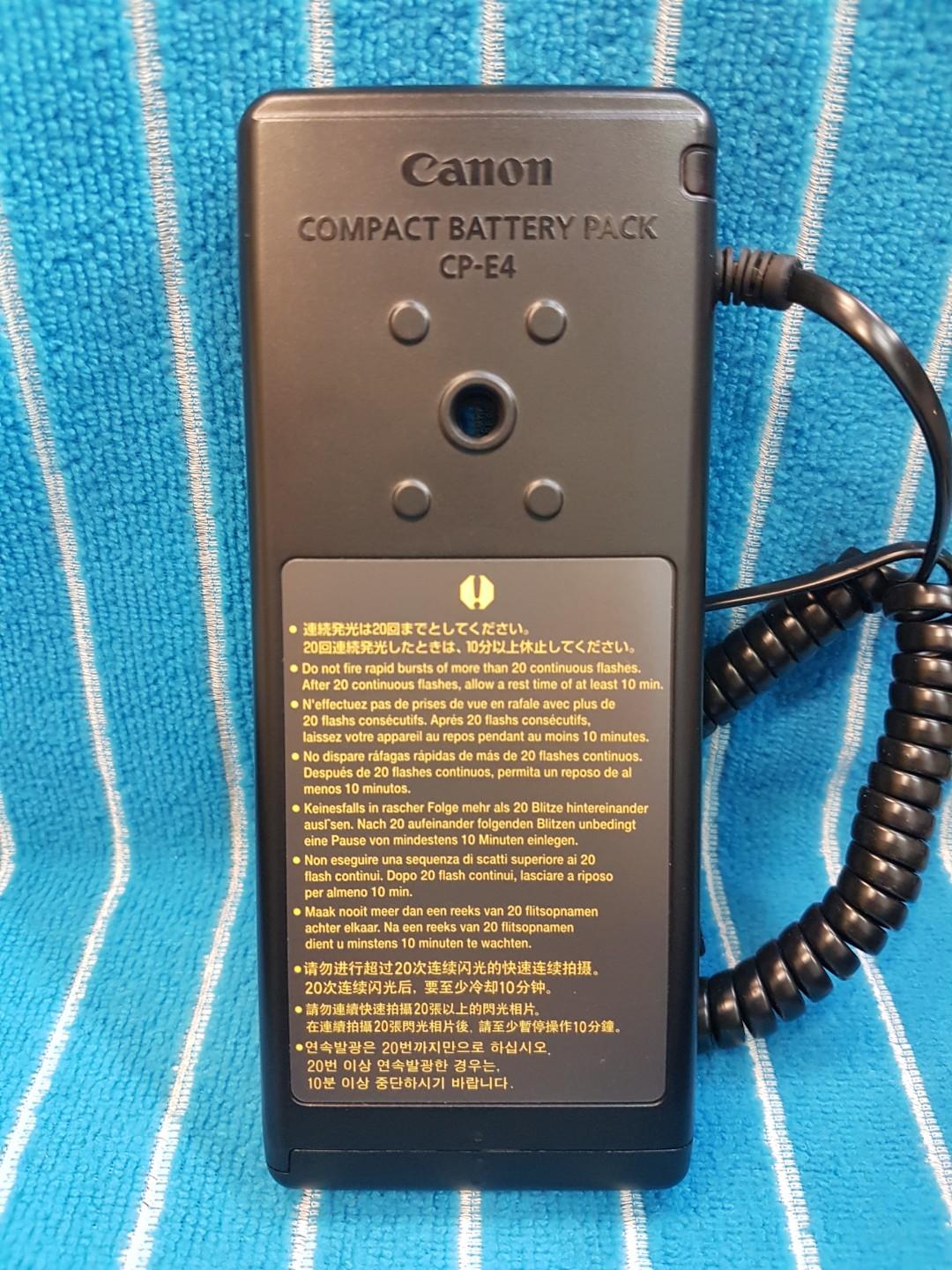 canon cp e4 battery pack photography