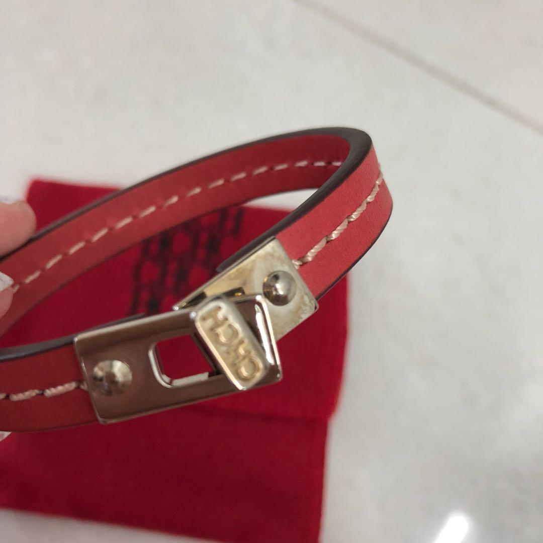 Carolina herrera discount leather bracelet
