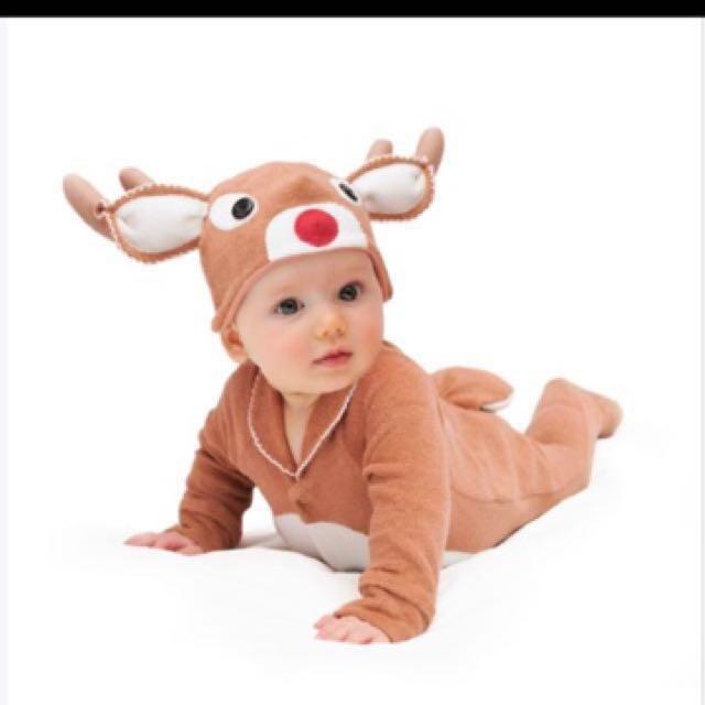 reindeer onesie baby