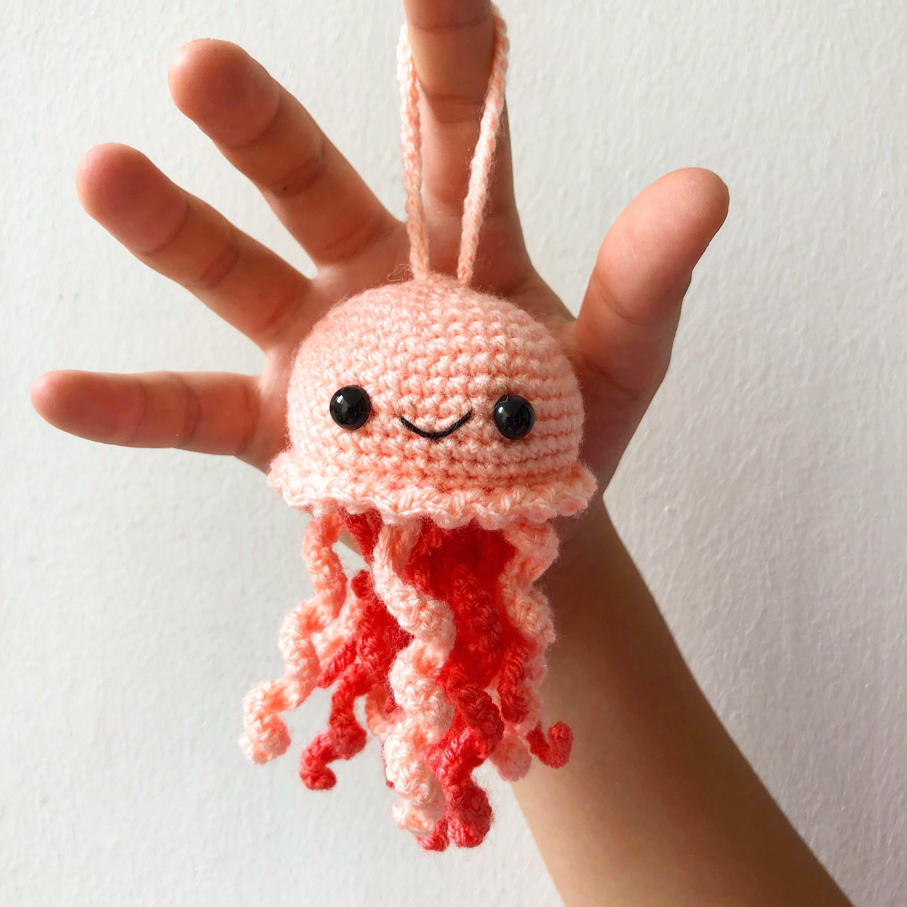 Toys Jellyfish Toy Plush Soft Crochet Kawaii stuffed toy READY TO SHIP
