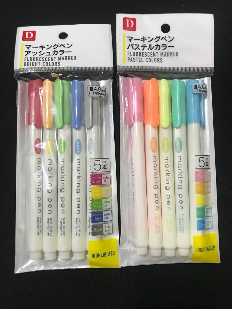 Daiso Japan Fluorescent Marker Books Stationery On Carousell If you are looking for great value, come to our store for variety of. daiso japan fluorescent marker