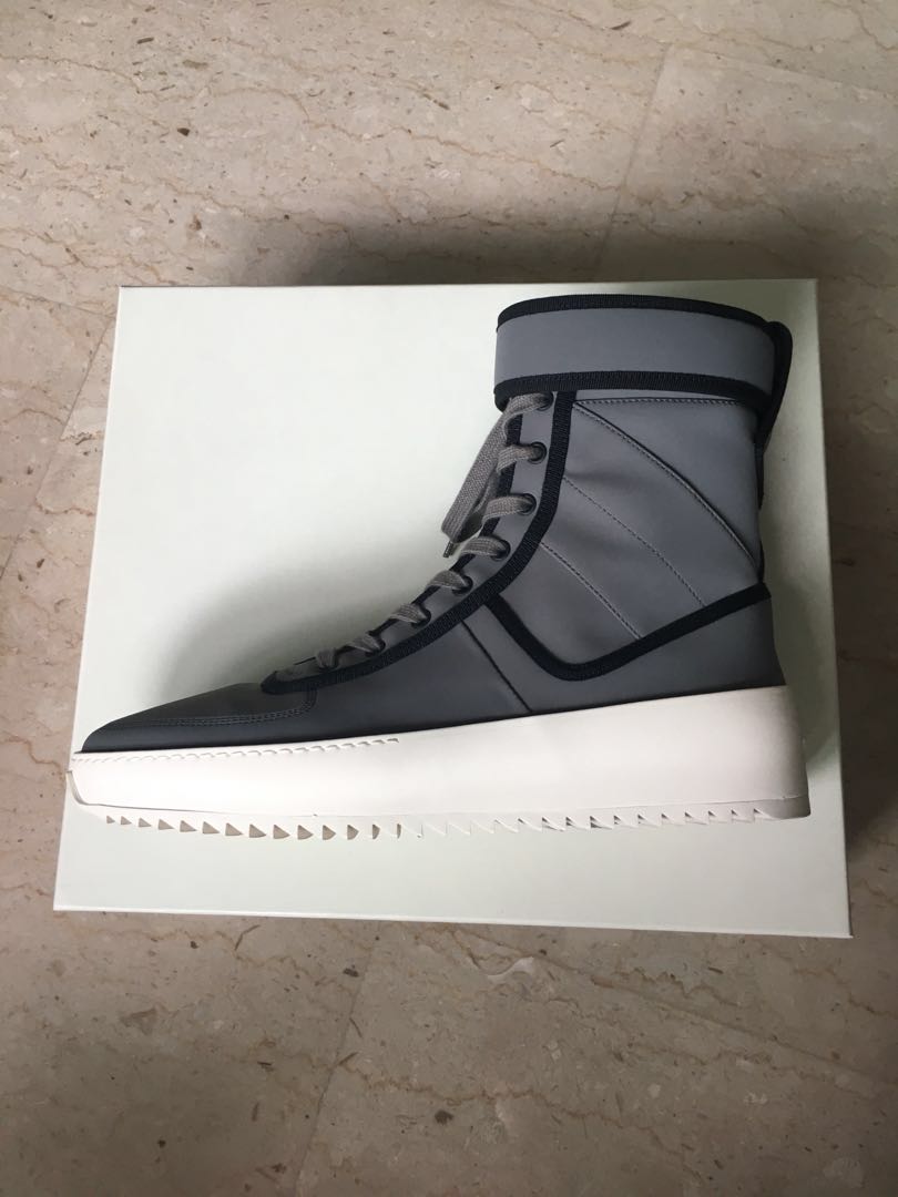 fear of god military sneaker grey