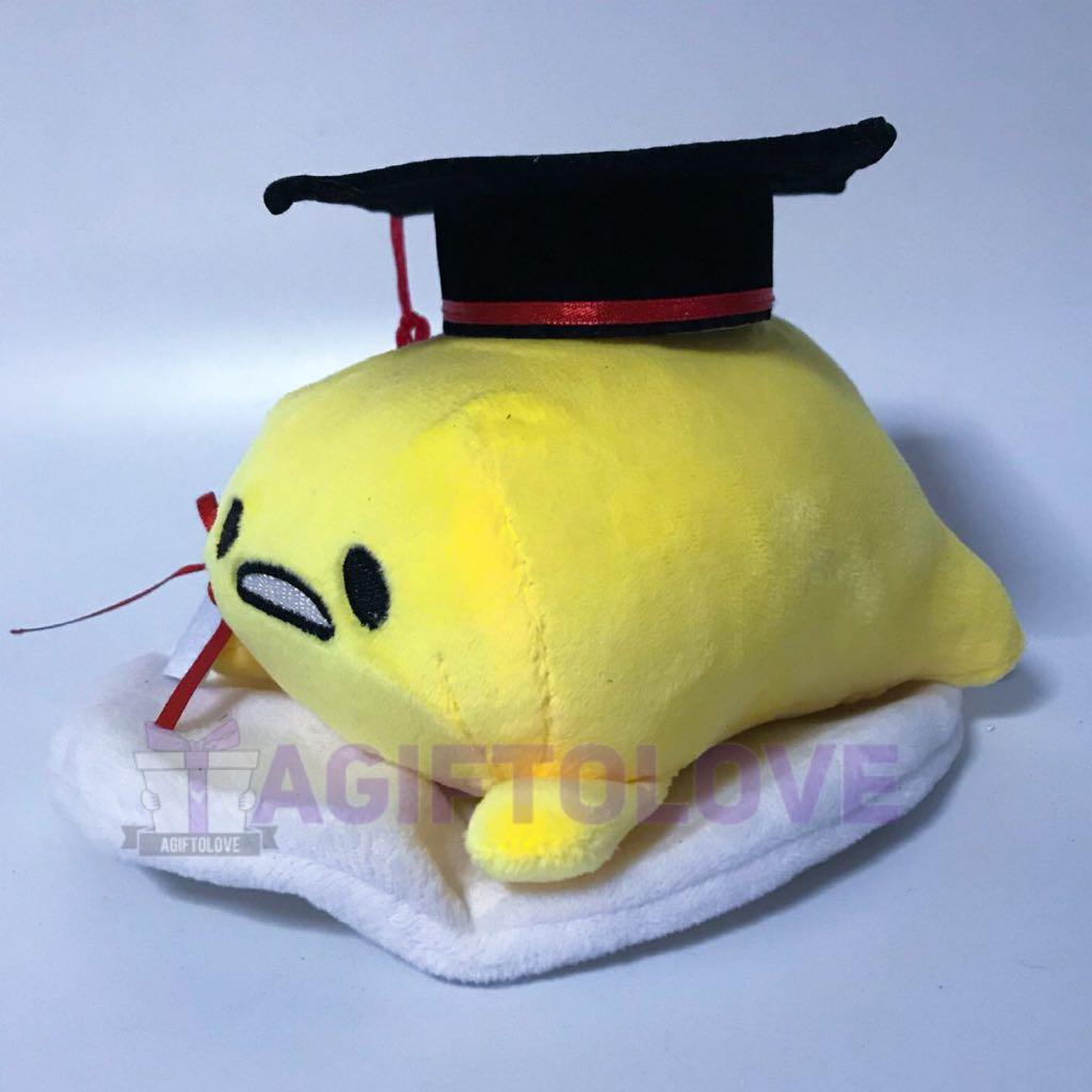Gudetama graduation plush 2025