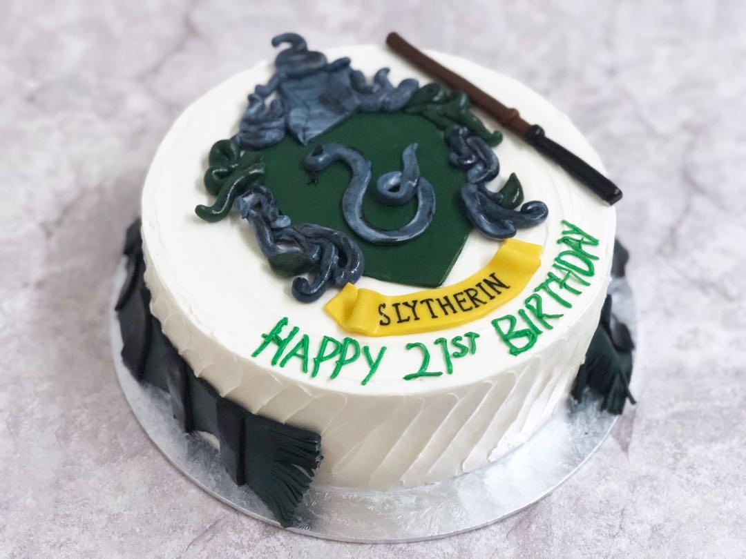 Harry Potter Slytherin House Cake Food Drinks Baked Goods On Carousell