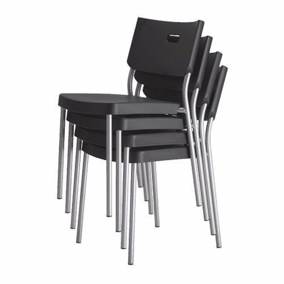 Ikea Herman Chairs 4 Chairs Black New Furniture Tables Chairs On Carousell