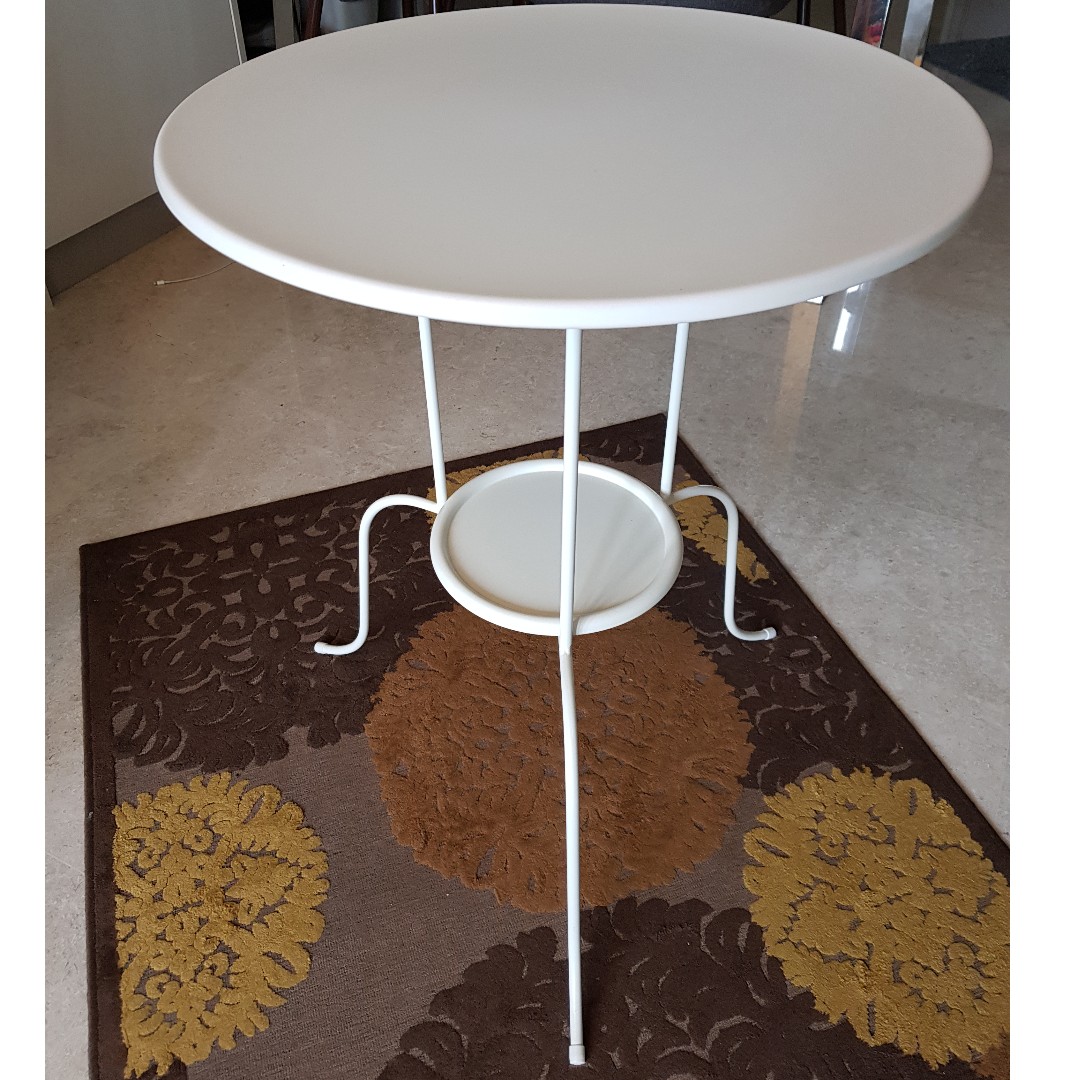 Ikea Lindved Side Table White Furniture Tables Chairs On Carousell