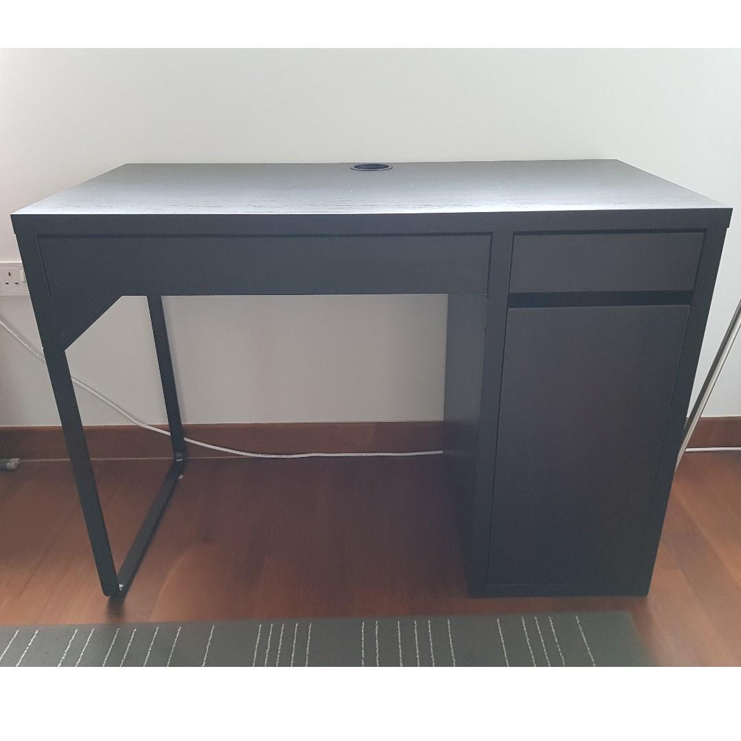 Ikea Micke Desk Black Brown Furniture Tables Chairs On Carousell