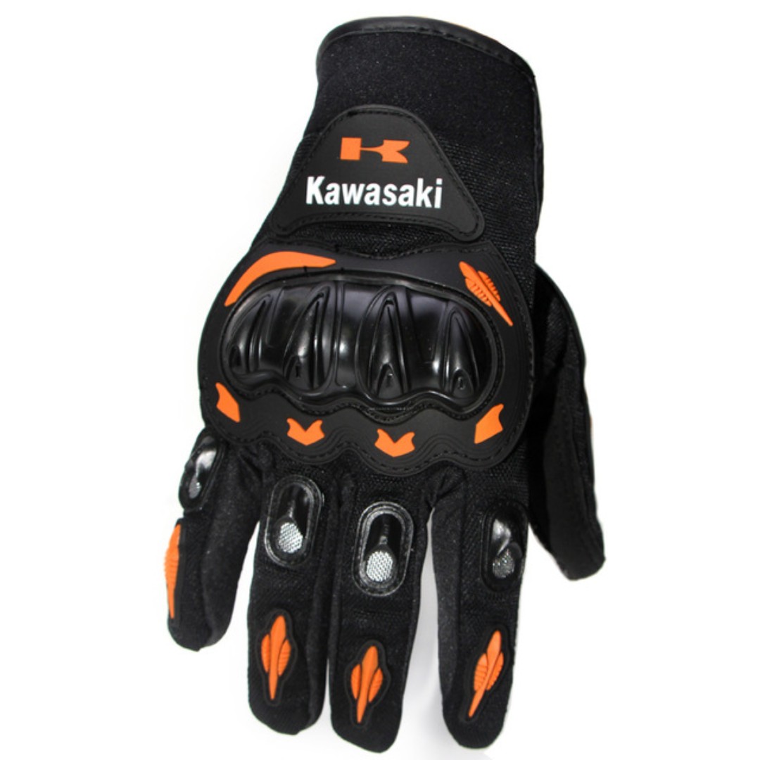 Kawasaki Riding Gloves XL Orange Auto Accessories on Carousell