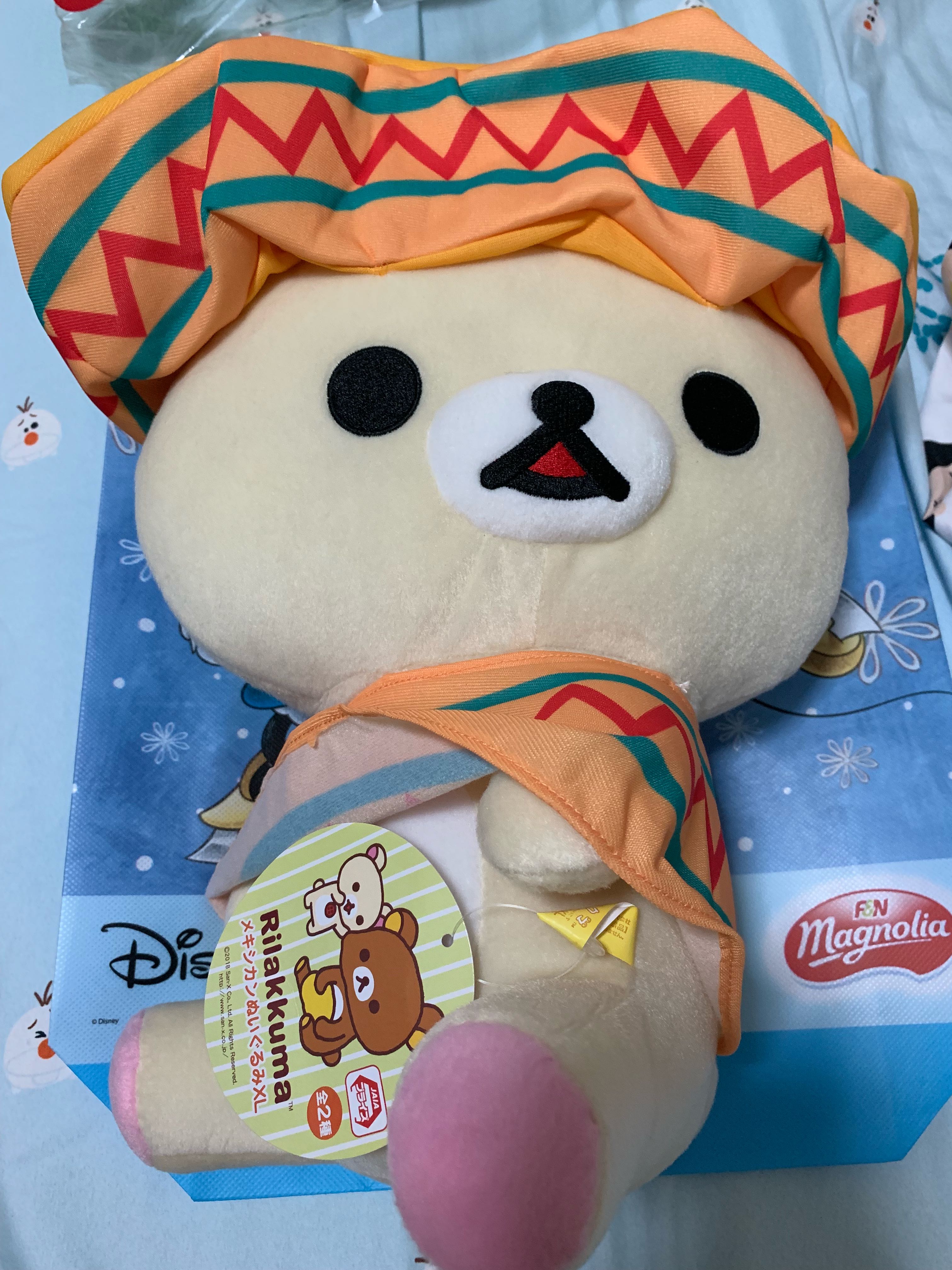 rilakkuma mexican outfit stuffed toy