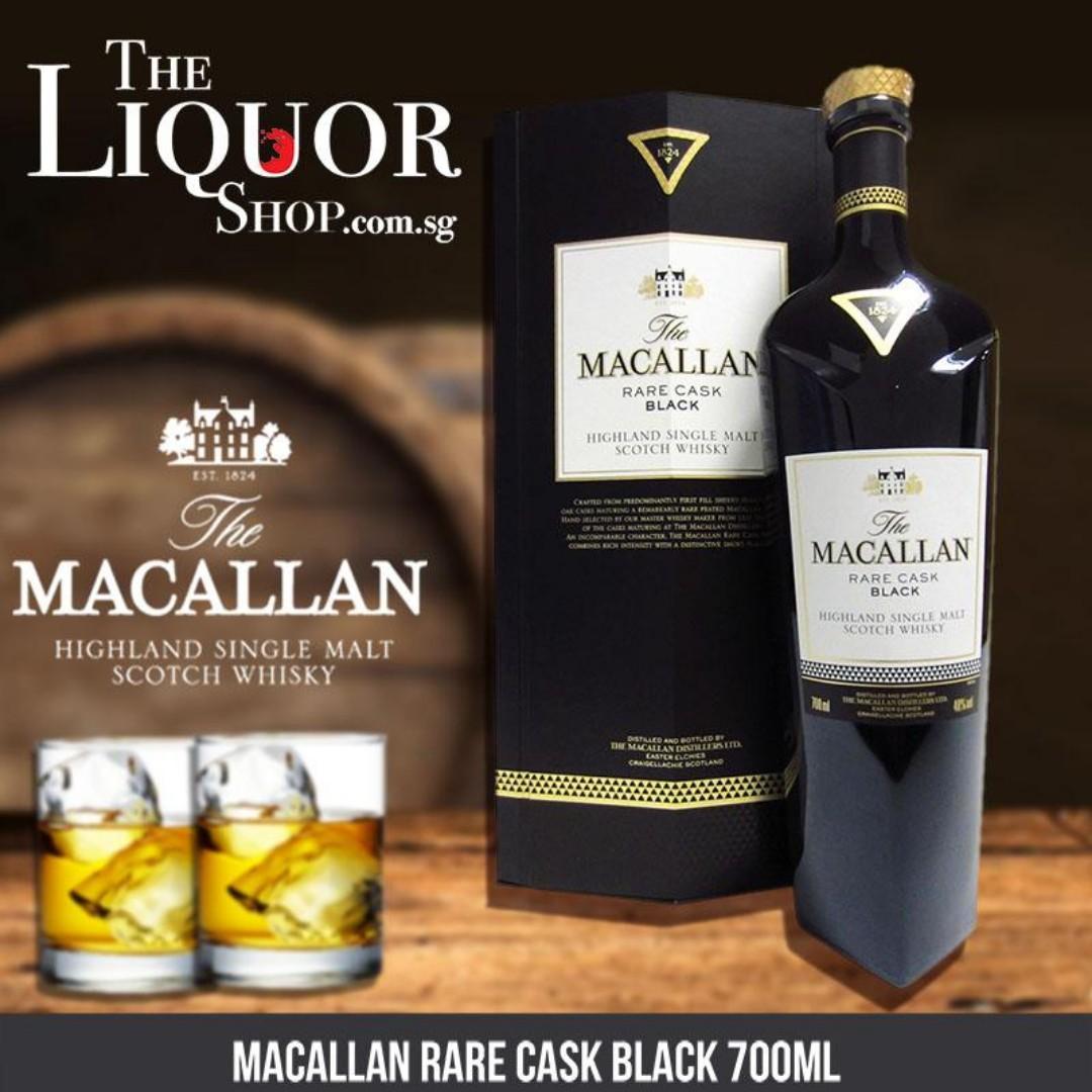 Macallan Rare Cask Black 700ml Food Drinks Beverages On Carousell
