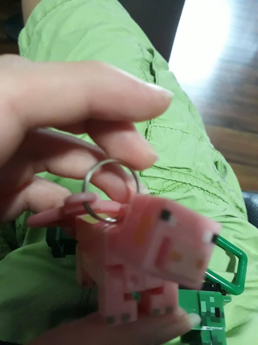Minecraft keychains (Category: Western Merchandise) located in Singapore. Submitted by oyk12345 (Listing ID 200072737, Image 6). Description: Barely even played with all for $4.00 Except gor polar bear zombie horse and wither. These 3 are $10.00 as they are brand new..