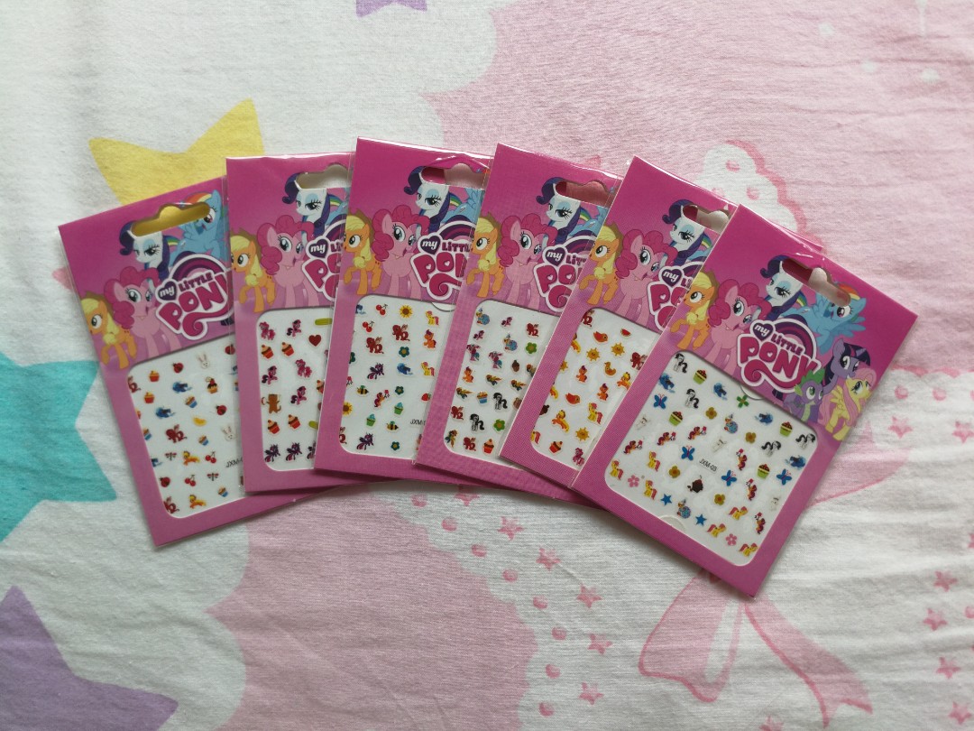 My Little Pony 3d Nail Art Stickers 6packs Babies Kids Toys