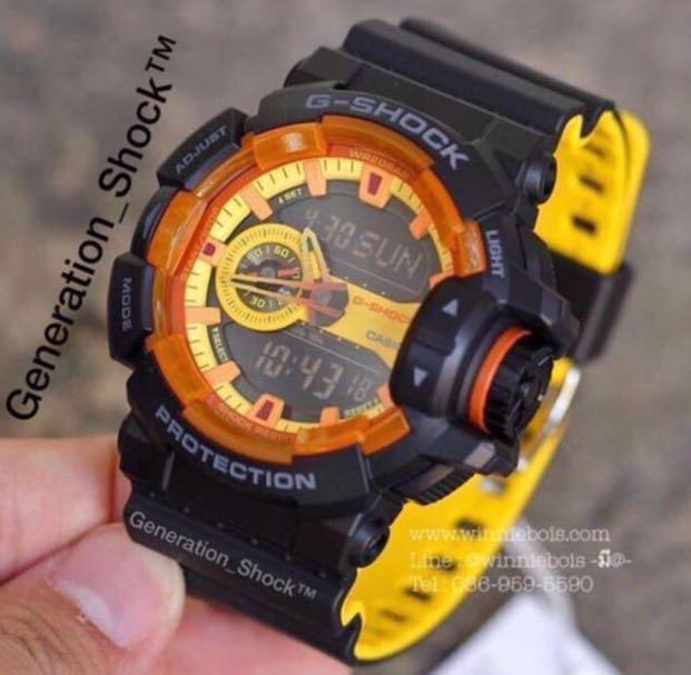 NEW GSHOCK UNISEX DIVER SPORTS WATCH 100 ORIGINAL AUTHENTIC CASIO G SHOCK GA 400BY 1ADR GA 400BY 1A GA 400 1A SERIES