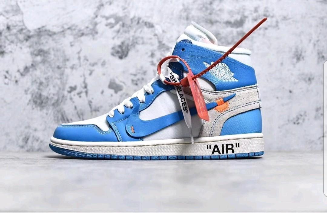 blue off white nike