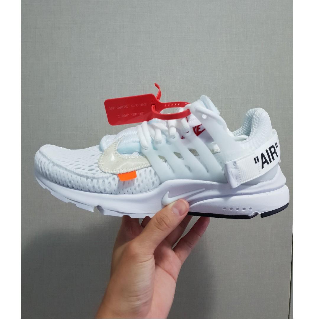 nike x off white presto white