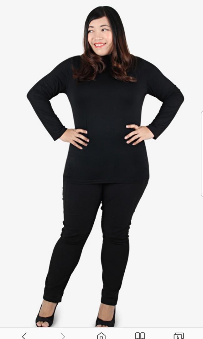 black turtleneck plus size