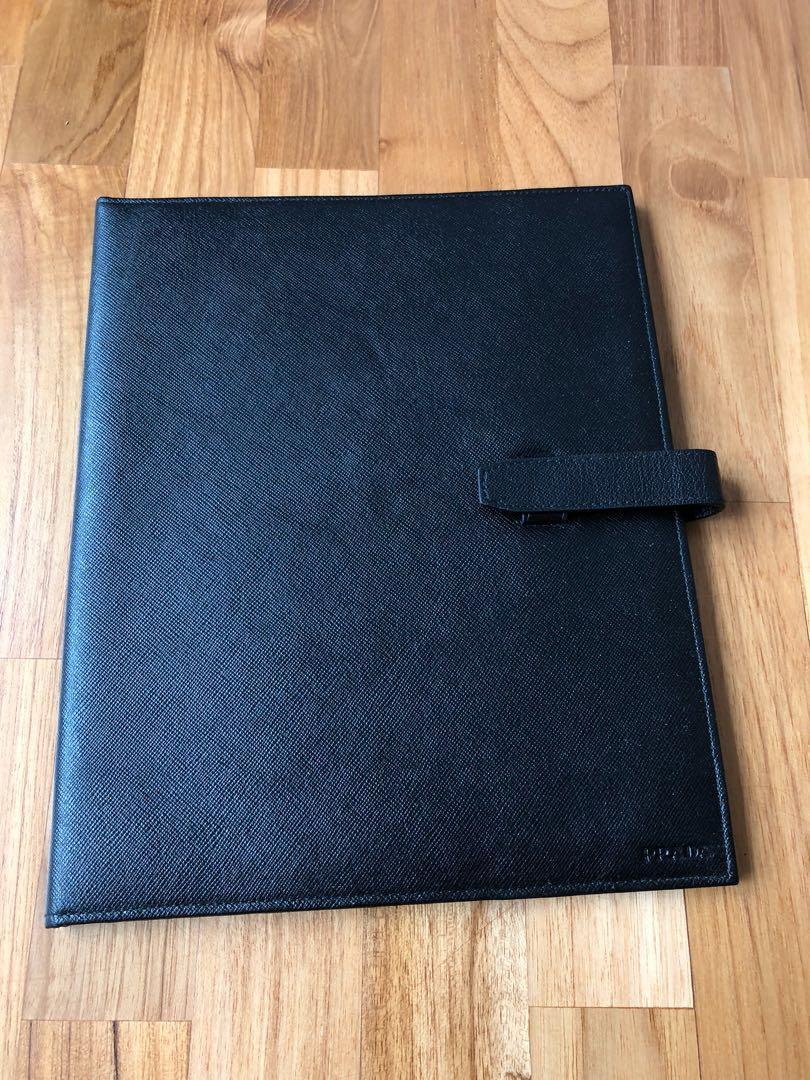 PRADA document holder (Category: Accessories) located in Singapore. Submitted by lonss (Listing ID 200094337, Image 1). Description: PRADA Leather Document holder Bought it from Italy 3 years back at SGD$450. Rarely use, no scratches. .