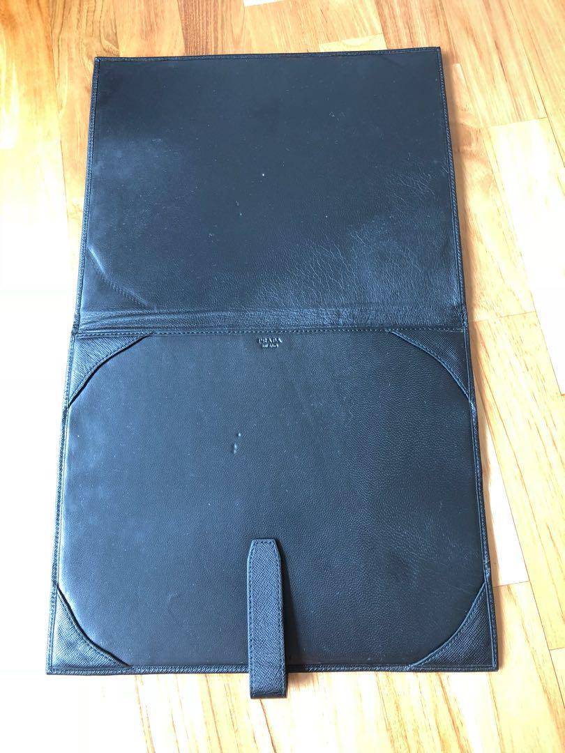 PRADA document holder (Category: Accessories) located in Singapore. Submitted by lonss (Listing ID 200094337, Image 3). Description: PRADA Leather Document holder Bought it from Italy 3 years back at SGD$450. Rarely use, no scratches. .