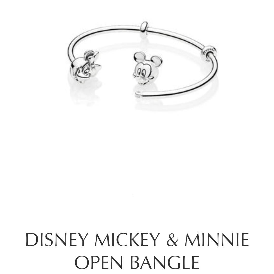 Mickey and online minnie open bangle