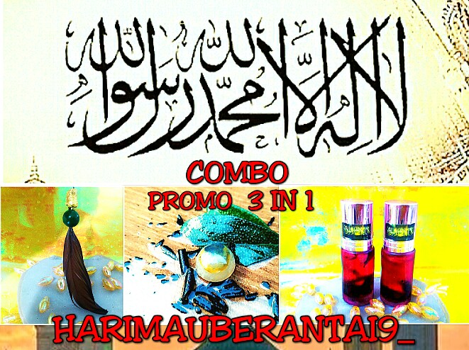 Promo Combo 3 In 1 Untuk 1 Orang Sahaja Locket Bulu Burung