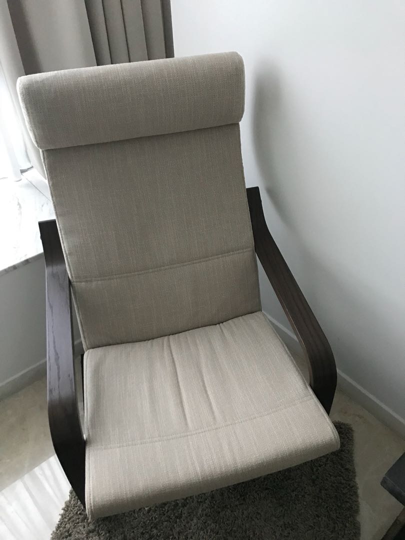 Reading Chair Barely Used Neutral Tones Furniture Tables Photo