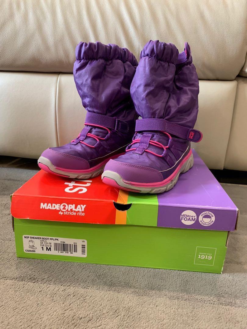 Stride rite sneaker snow boots (purple 
