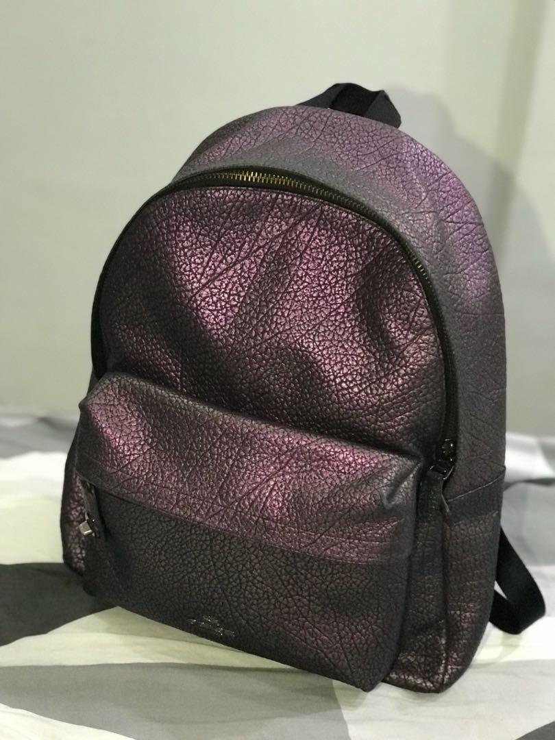 Tas Coach Hologram Backpack Large Limited Edition Original Barang