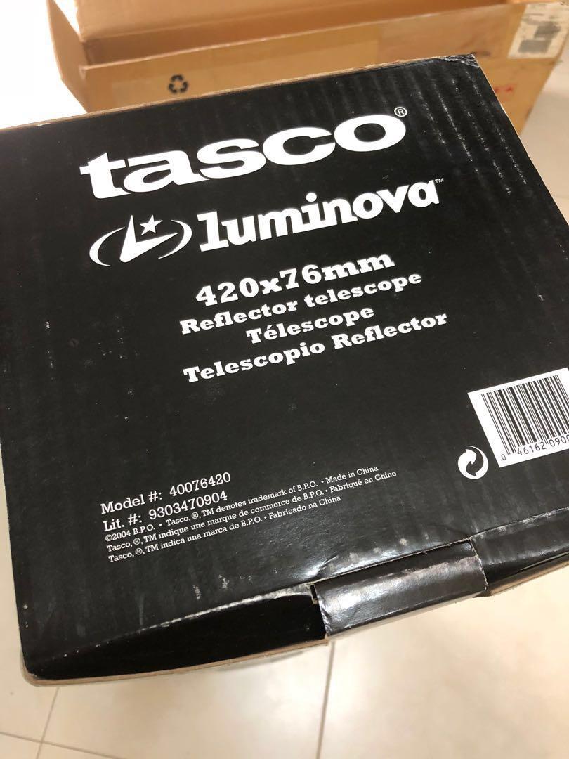 Tesco Luminova Reflector Telescope 420x76mm Everything Else On Carousell