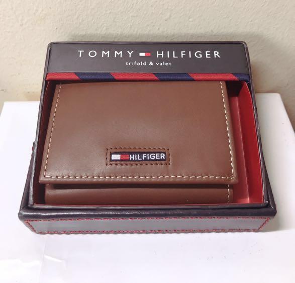 tommy hilfiger wallet genuine leather
