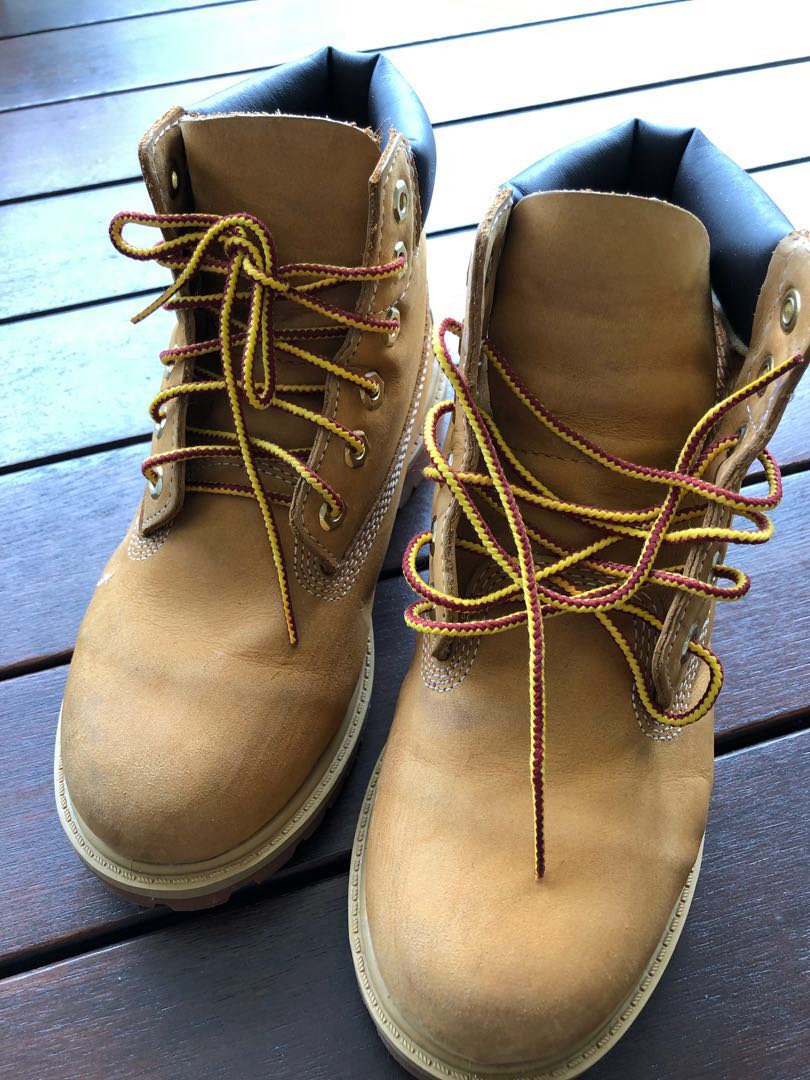 timberland junior size