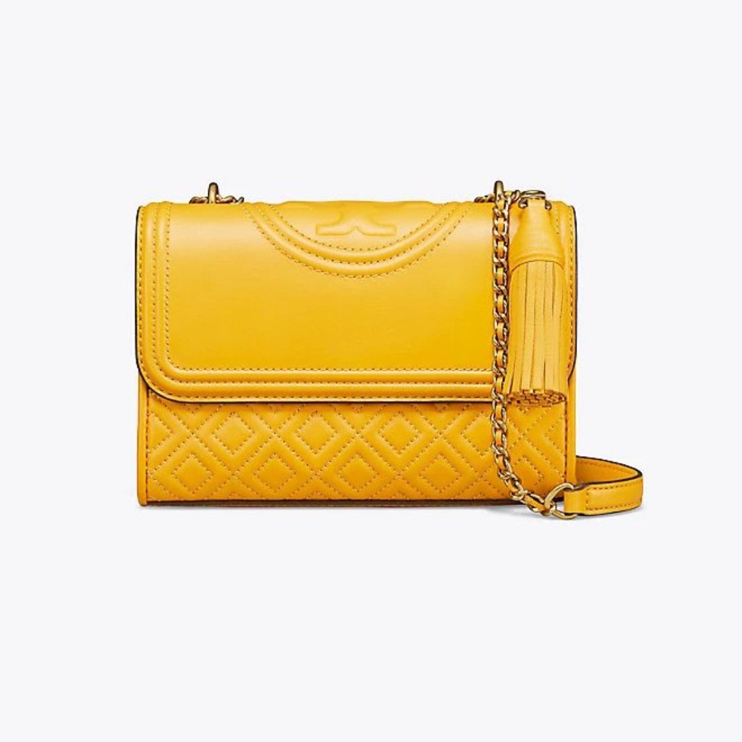 tory burch fleming yellow