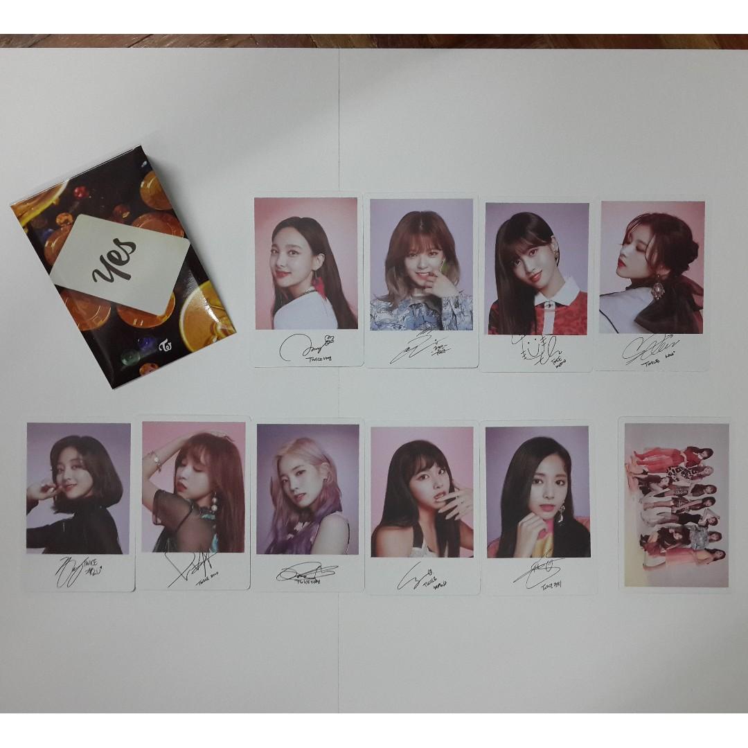 Twice Yes Or Yes Pre Order Card Set Ver A B C Preview K Wave On Carousell