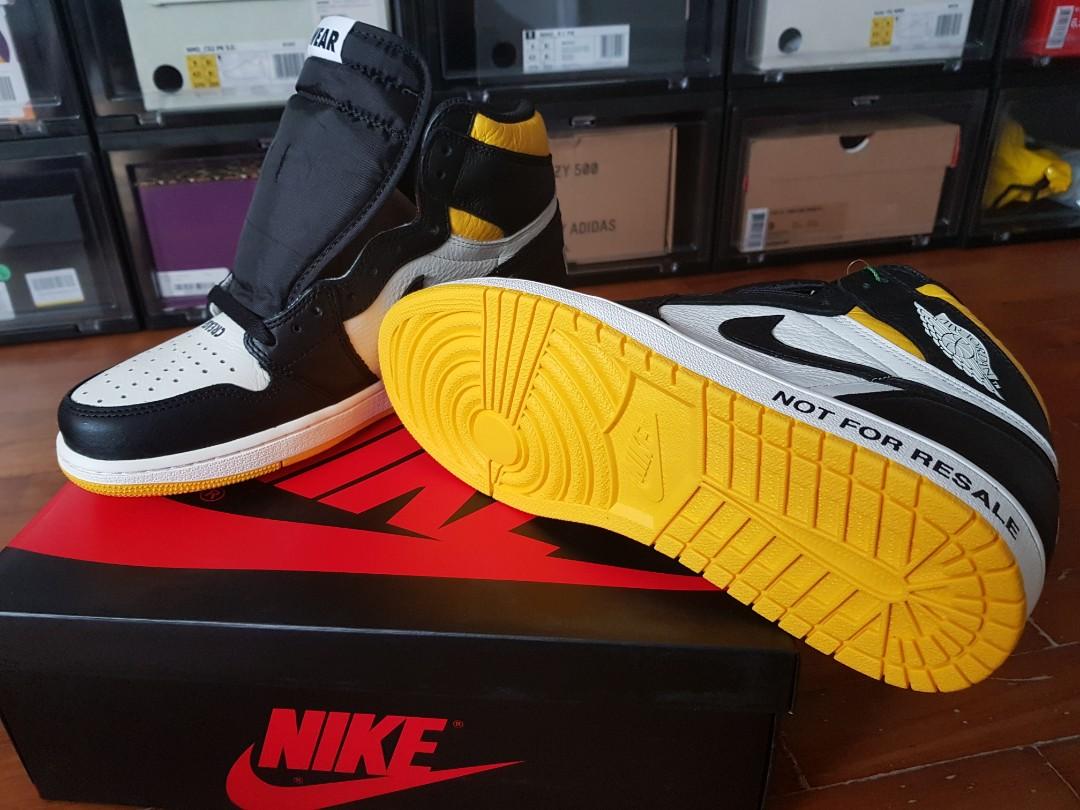 Air jordan 1 hot sale not for resale yellow