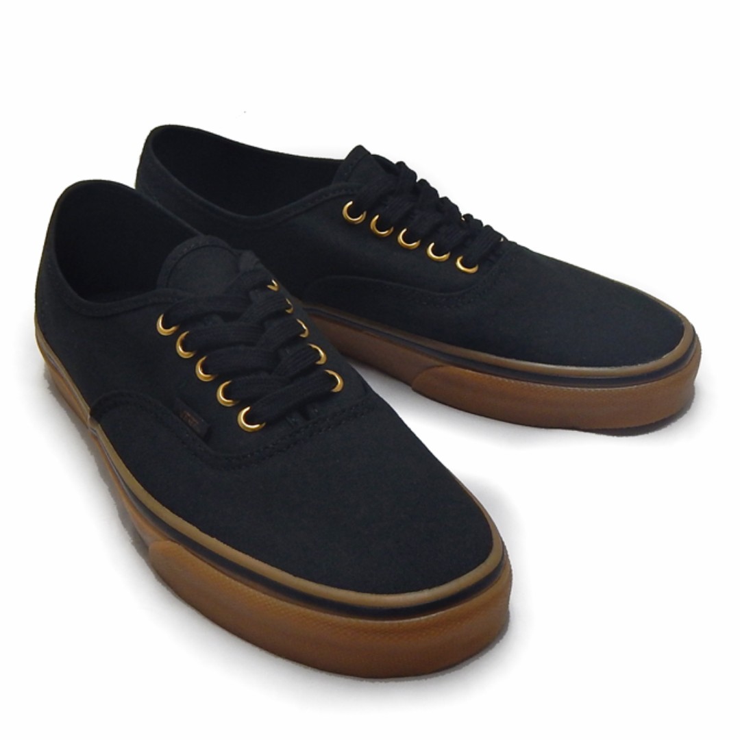 Black and gold hot sale vans