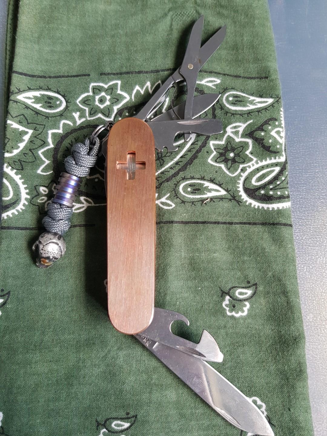 Copper swiss army knife scales deals