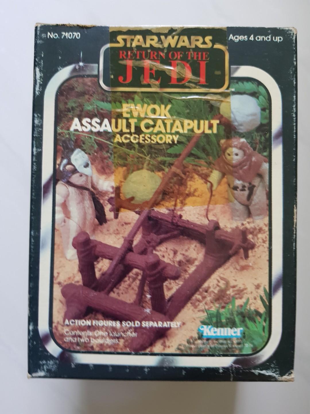 Vintage Star Wars ROTJ Ewok Assault Catapult boxed, Hobbies & Toys