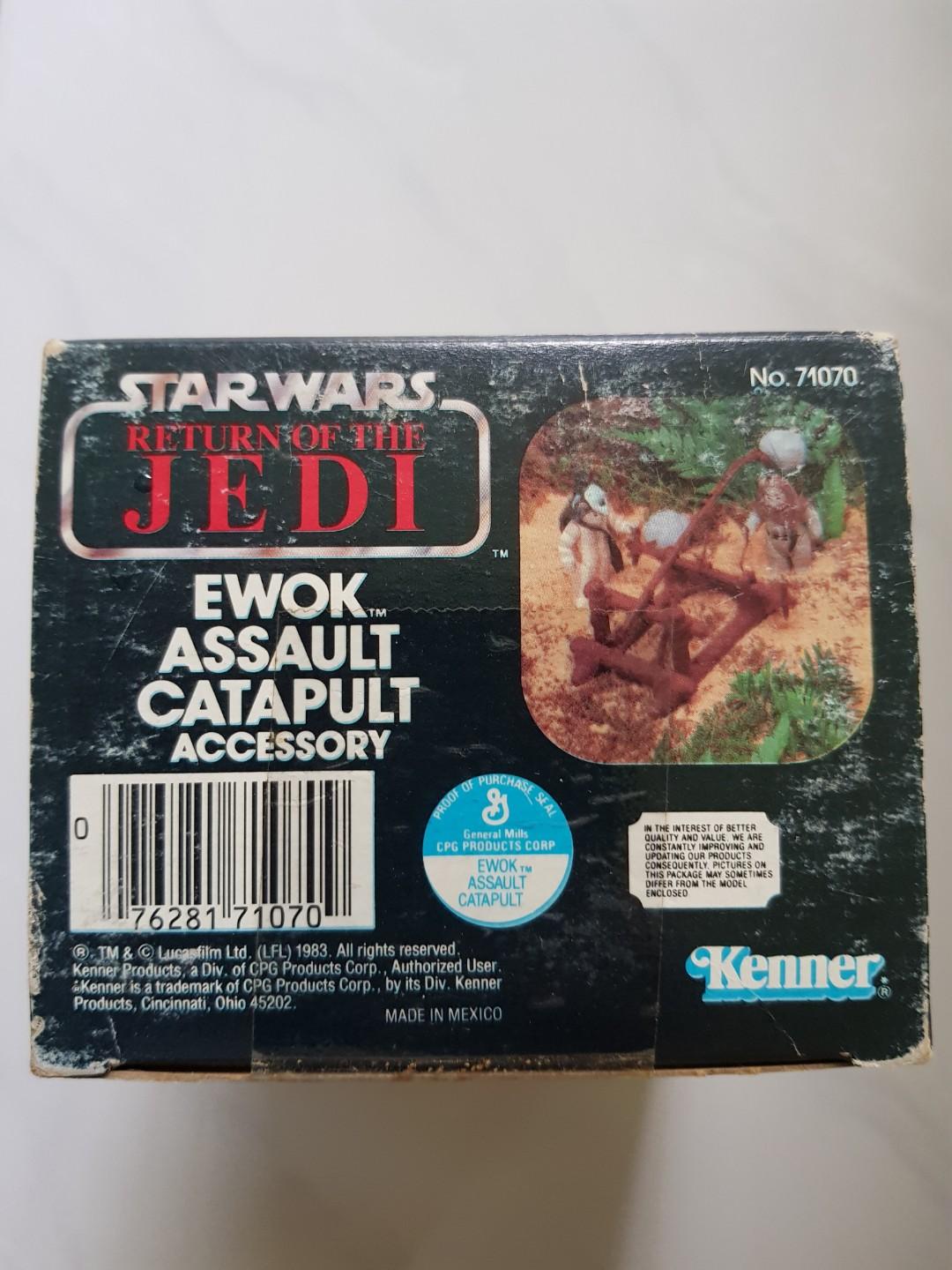 Vintage Star Wars ROTJ Ewok Assault Catapult boxed, Hobbies & Toys