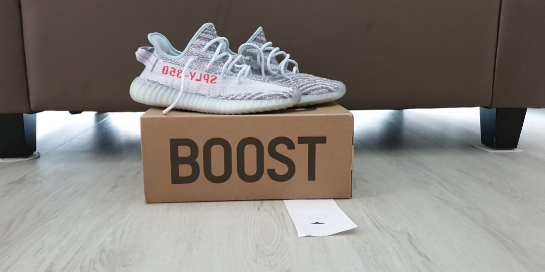 Cómo Comprar Las Mujeres Yeezy boost 350 v2 blue tint rifa