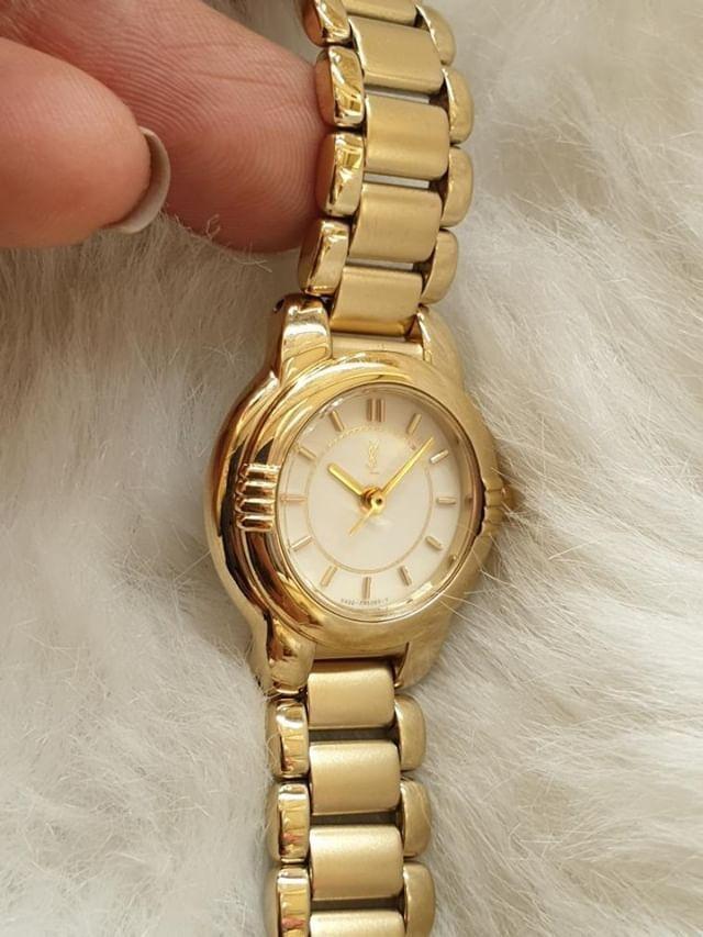 Ysl sales gold watch