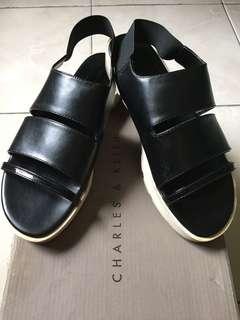 Black and White Sandal