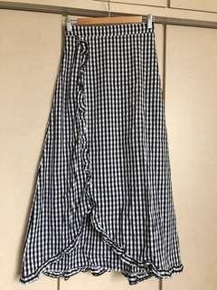 TEM Black/white checked skirt