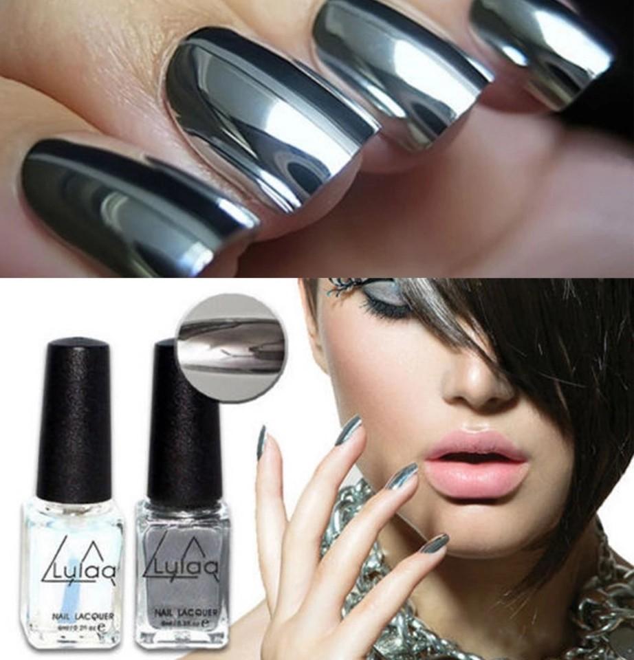 2pcs 6ml Mirror Nail Polish Metallic Lacquer Silver Nail Mirror Effect Metal Gold Nail Gel Polish Base Top Coat Nails Art Tips Health Beauty Hand Foot Care On Carousell 2pcs 6ml mirror nail polish metallic lacquer silver nail mirror effect metal gold nail gel polish base top coat nails art tips