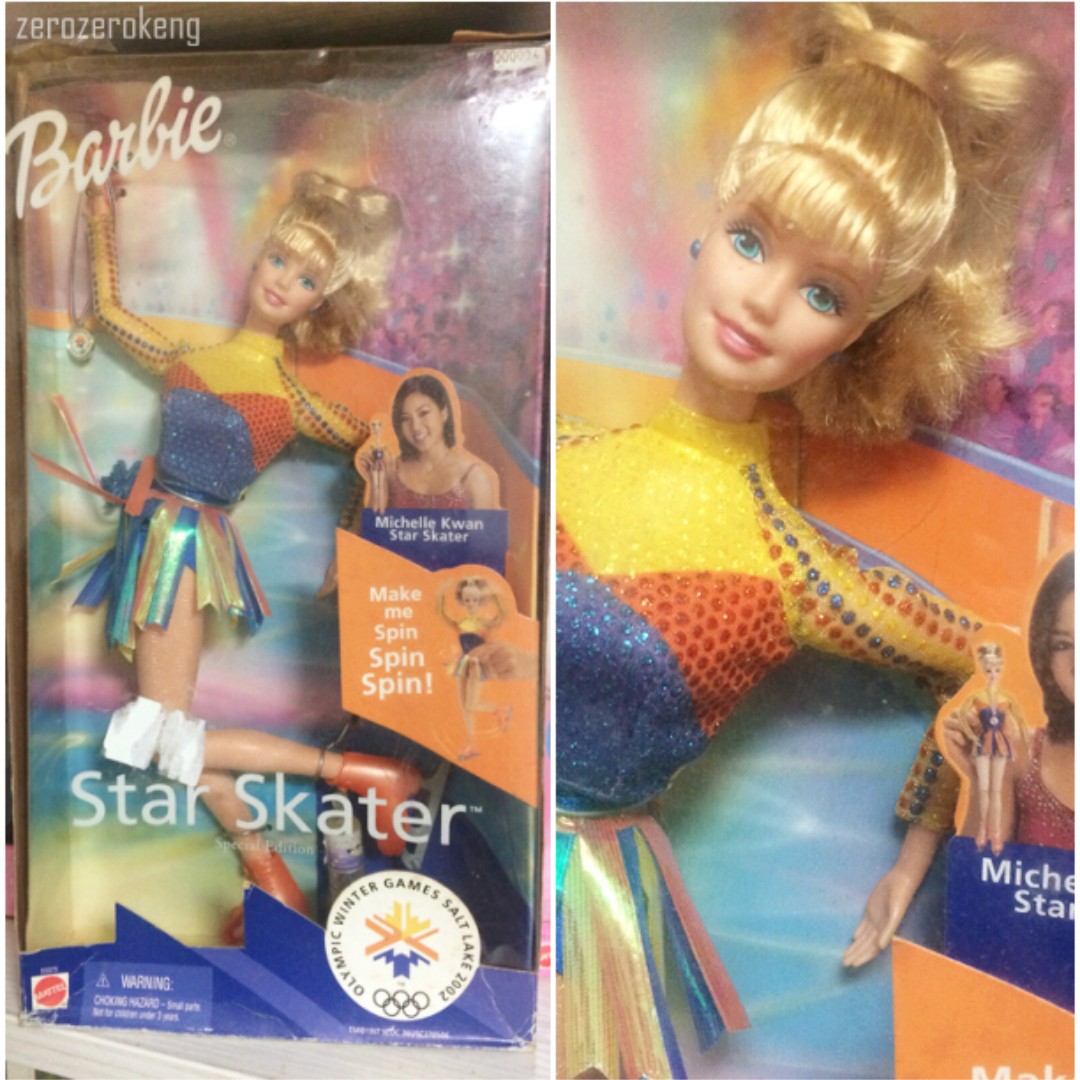 Barbie Doll Skater Michelle Kwan Winter Olympic 2002 Hobbies