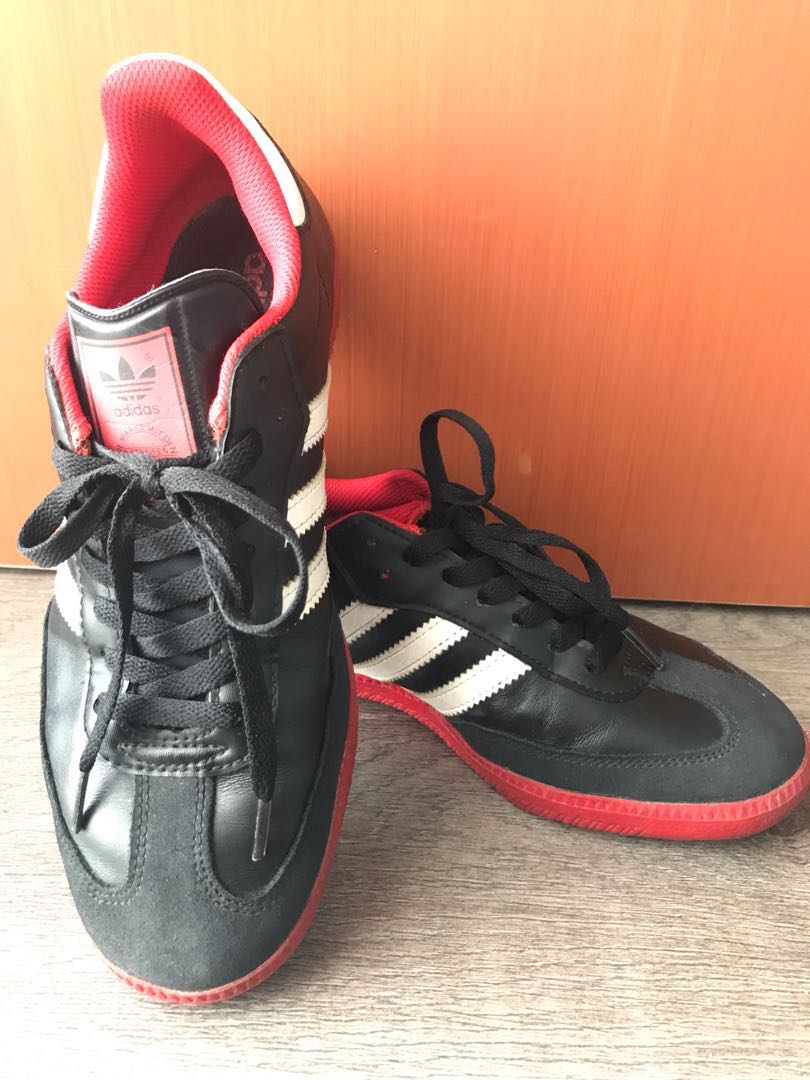 adidas samba red and black