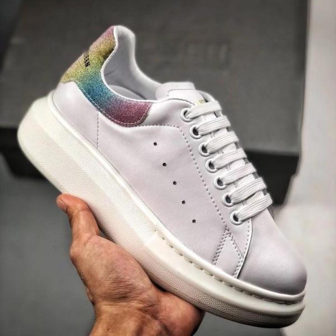 alexander mcqueen rainbow glitter
