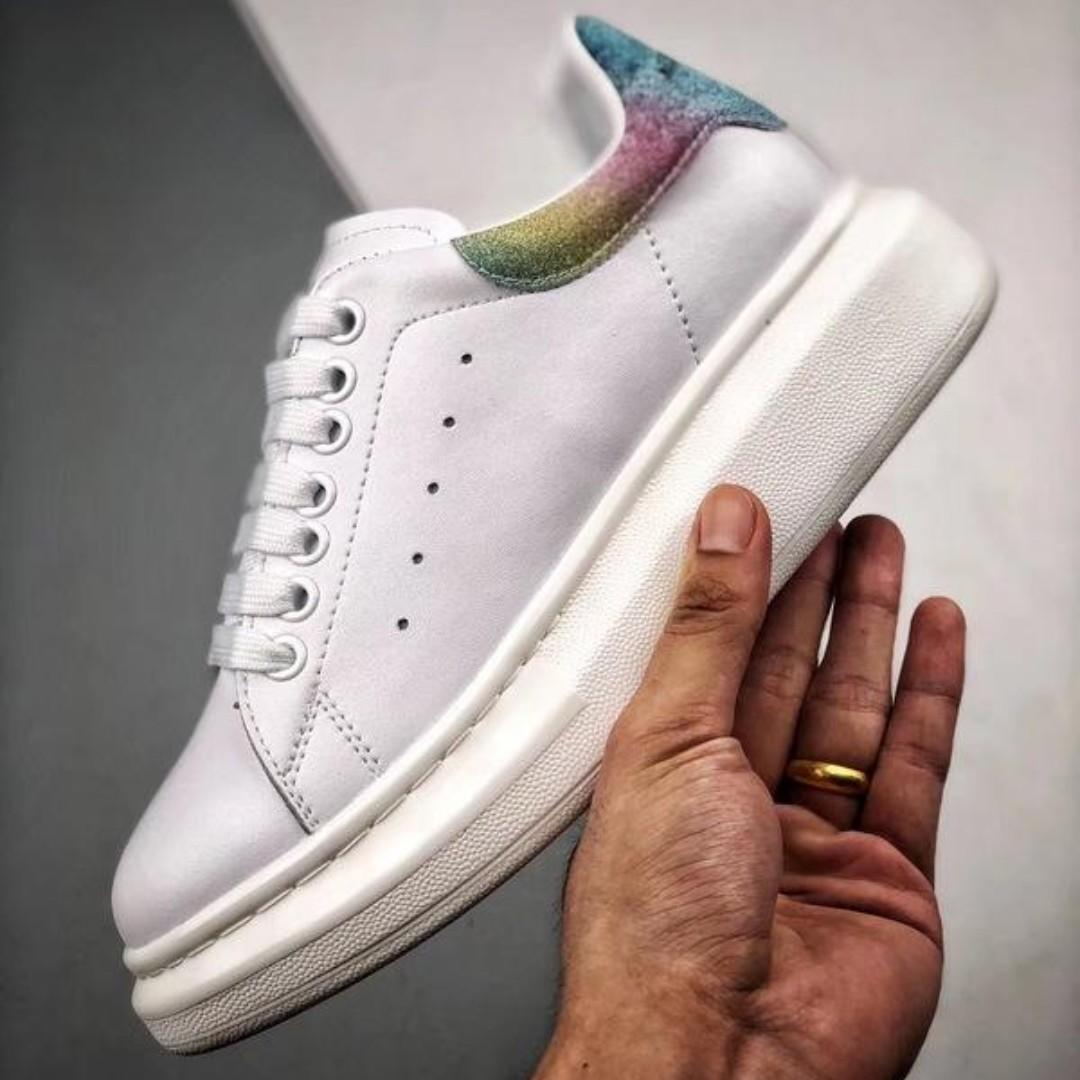 alexander mcqueen sneakers rainbow