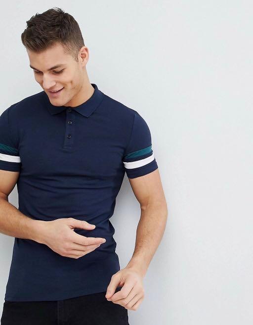 muscle cut polo shirts