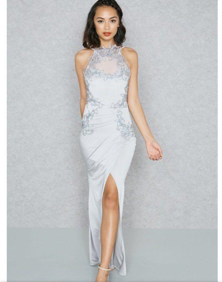 Lipsy high neck lace dress store