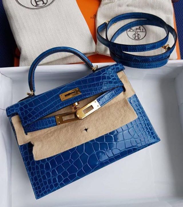 Hermès Braise Niloticus Lizard Kelly Pochette GHW, myGemma